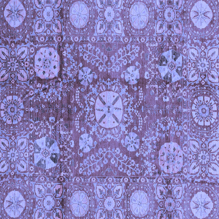 Square Oriental Blue Traditional Rug, abs3947blu