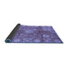 Sideview of Oriental Blue Traditional Rug, abs3947blu