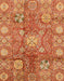 Machine Washable Abstract Orange Rug, wshabs3947