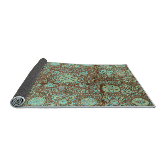 Sideview of Oriental Light Blue Traditional Rug, abs3947lblu