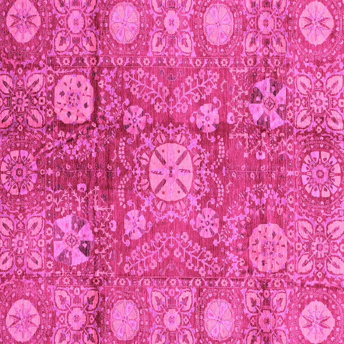 Square Oriental Pink Traditional Rug, abs3947pnk
