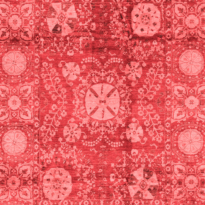 Machine Washable Oriental Red Traditional Rug, wshabs3947red
