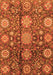 Machine Washable Abstract Orange Modern Area Rugs, wshabs3948org