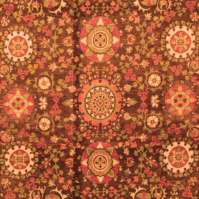 Machine Washable Abstract Orange Modern Area Rugs, wshabs3948org