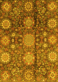 Abstract Yellow Modern Rug, abs3948yw