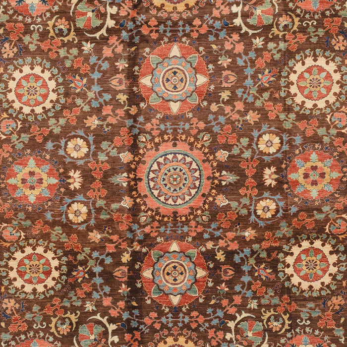 Machine Washable Abstract Tomato Red Rug, wshabs3948