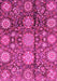 Machine Washable Abstract Pink Modern Rug, wshabs3948pnk