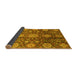 Sideview of Abstract Yellow Modern Rug, abs3948yw