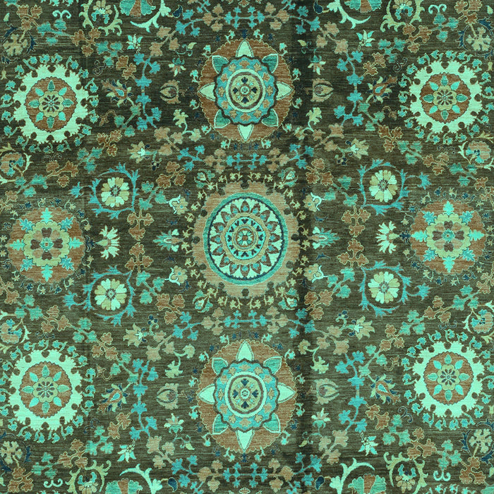 Machine Washable Abstract Turquoise Modern Area Rugs, wshabs3948turq