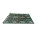 Sideview of Machine Washable Abstract Light Blue Modern Rug, wshabs3948lblu