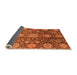 Sideview of Abstract Orange Modern Rug, abs3948org