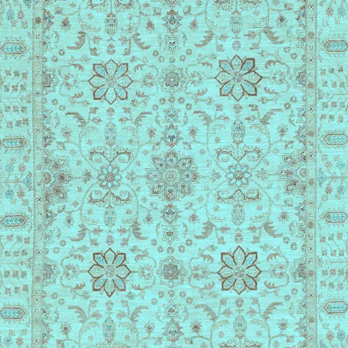 Oriental Light Blue Traditional Rug, abs3949lblu