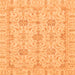 Square Machine Washable Oriental Orange Traditional Area Rugs, wshabs3949org