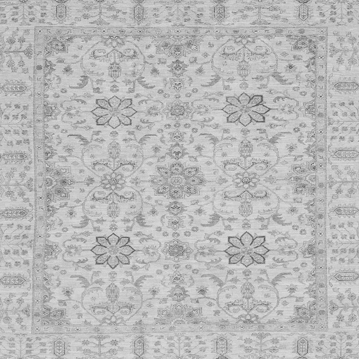 Square Oriental Gray Traditional Rug, abs3949gry