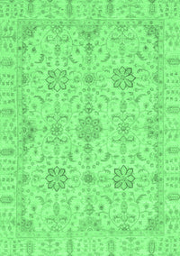 Oriental Emerald Green Traditional Rug, abs3949emgrn