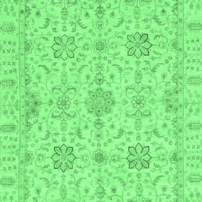 Oriental Emerald Green Traditional Rug, abs3949emgrn