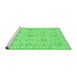 Sideview of Machine Washable Oriental Emerald Green Traditional Area Rugs, wshabs3949emgrn