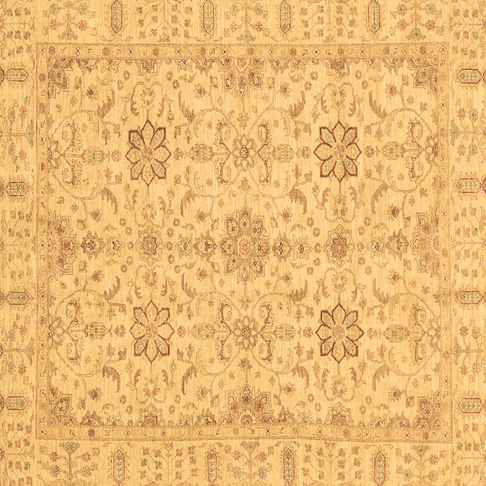 Square Machine Washable Oriental Brown Traditional Rug, wshabs3949brn
