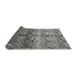 Sideview of Abstract Gray Modern Rug, abs394gry