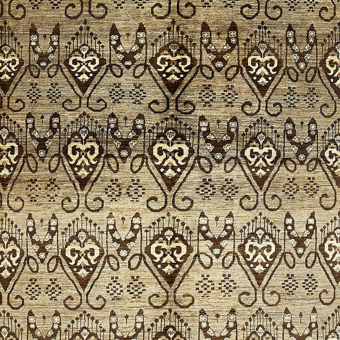 Machine Washable Abstract Bakers Brown Rug, wshabs394