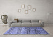 Machine Washable Abstract Blue Modern Rug in a Living Room, wshabs394blu