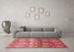 Modern Red Washable Rugs