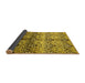 Sideview of Abstract Yellow Modern Rug, abs394yw