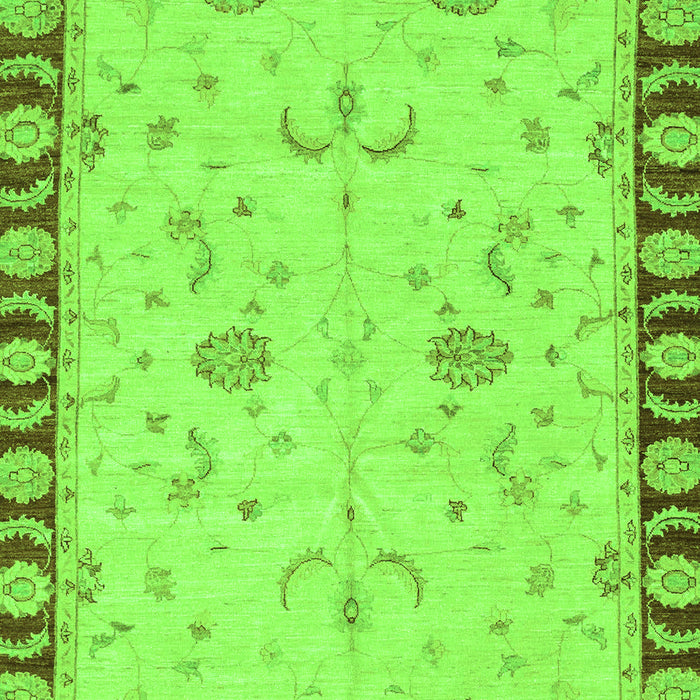 Machine Washable Abstract Green Modern Area Rugs, wshabs3950grn