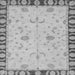 Square Abstract Gray Modern Rug, abs3950gry