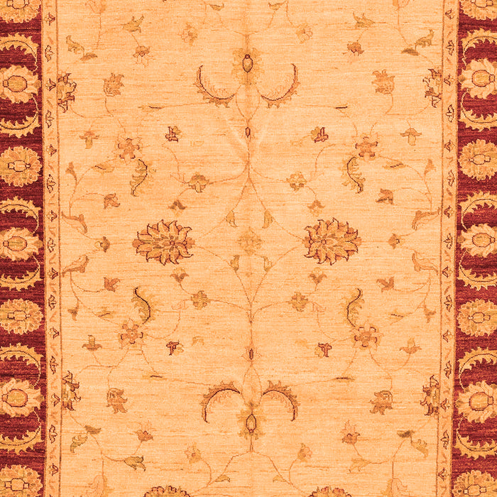 Machine Washable Abstract Orange Modern Area Rugs, wshabs3950org