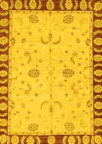 Abstract Yellow Modern Rug, abs3950yw