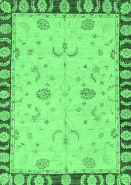 Abstract Emerald Green Modern Rug, abs3950emgrn