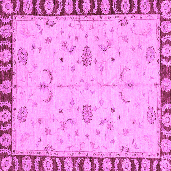 Square Machine Washable Abstract Purple Modern Area Rugs, wshabs3950pur