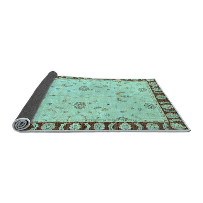 Sideview of Abstract Light Blue Modern Rug, abs3950lblu
