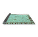 Sideview of Abstract Light Blue Modern Rug, abs3950lblu