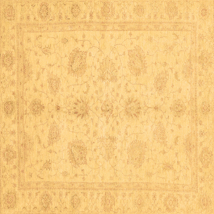 Square Oriental Brown Traditional Rug, abs3951brn