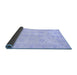 Sideview of Oriental Blue Traditional Rug, abs3951blu