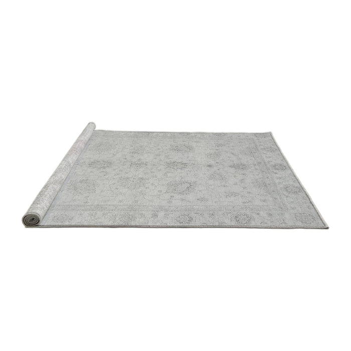 Sideview of Machine Washable Oriental Gray Traditional Rug, wshabs3951gry