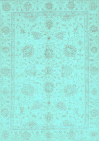 Oriental Light Blue Traditional Rug, abs3951lblu