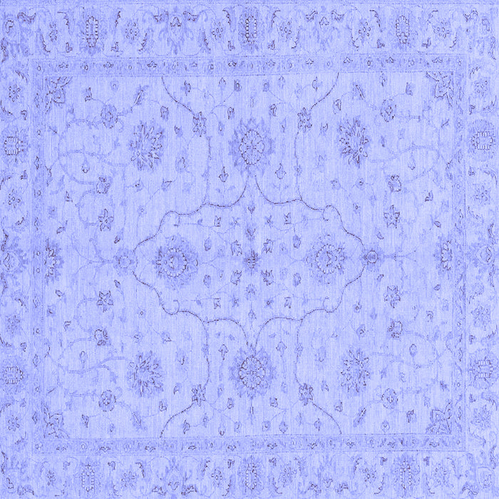 Square Oriental Blue Traditional Rug, abs3952blu
