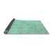 Sideview of Oriental Light Blue Traditional Rug, abs3952lblu