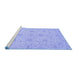 Sideview of Machine Washable Oriental Blue Traditional Rug, wshabs3952blu