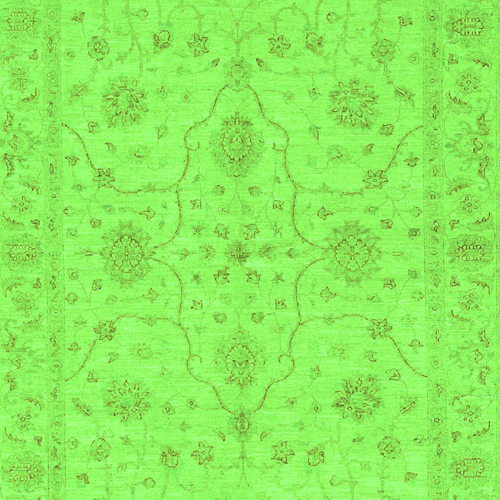 Machine Washable Oriental Green Traditional Area Rugs, wshabs3952grn
