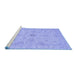 Sideview of Machine Washable Oriental Blue Traditional Rug, wshabs3953blu