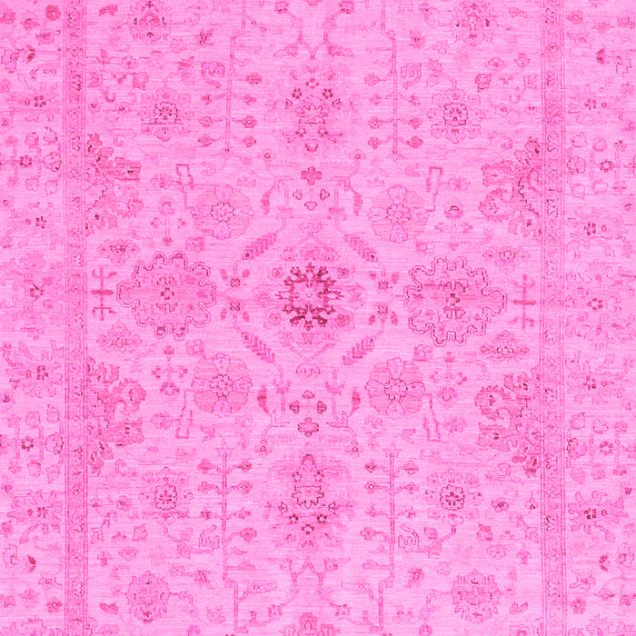Machine Washable Oriental Pink Traditional Rug, wshabs3953pnk