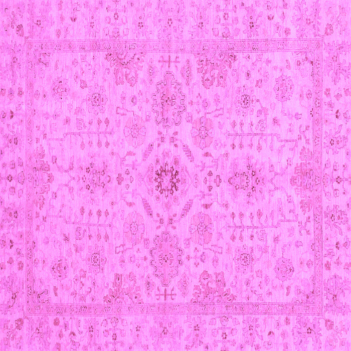Square Machine Washable Oriental Purple Traditional Area Rugs, wshabs3953pur