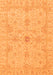 Machine Washable Oriental Orange Traditional Area Rugs, wshabs3953org