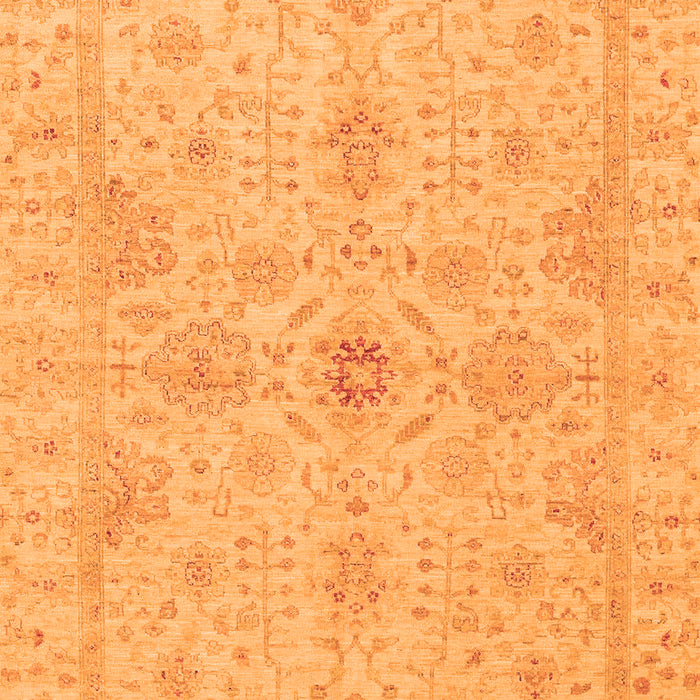 Machine Washable Oriental Orange Traditional Area Rugs, wshabs3953org