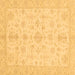 Square Oriental Brown Traditional Rug, abs3954brn