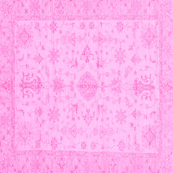 Square Oriental Pink Traditional Rug, abs3954pnk